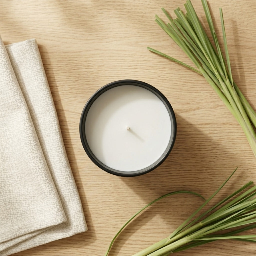 Lemongrass Bliss Soy Wax Candle, Refreshing, Uplifting and Calm, Handcrafted, Long Lasting Premium Luxury Candle | 340g