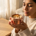 Cinnamon Tin Jar Scented Candle 100g | Long Lasting Aromatherapy Candle | Home Fragrance Candle for Décor, Stress Relief & Gifting