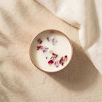 British Rose Fragrance Candle 100g | Elegant Rose Gold Tin Jar | Long Burning Aromatherapy Candle for Home Ambience, Décor & Gifts